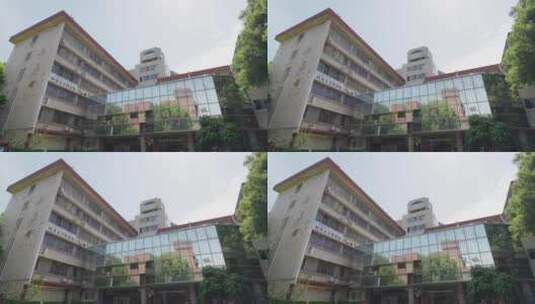 四川大学学校校园白昼实时高清在线视频素材下载