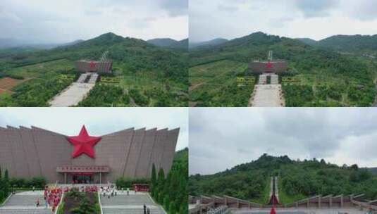 红军长征湘江战役纪念馆高清在线视频素材下载