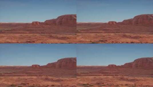 内华达沙漠的块状岩石形成高清在线视频素材下载