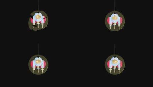 维多利亚日气球动画高清在线视频素材下载