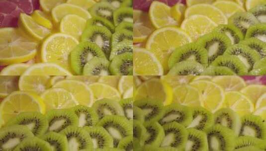 柠檬猕猴桃切片高清在线视频素材下载