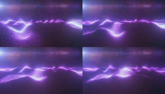 紫色能量魔法数字未来浪潮高清在线视频素材下载