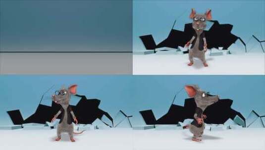 有趣的老鼠-卡通节目广告高清在线视频素材下载