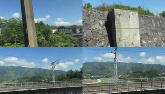 重庆彭水苗族土家族自治县的沿途自然风光高清在线视频素材下载