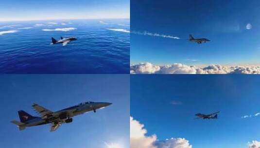 中国空军战斗机军事飞机ai素材原创歼高清在线视频素材下载