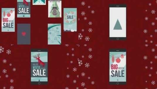 可爱圣诞节故事图形文字展示AE模板高清AE视频素材下载