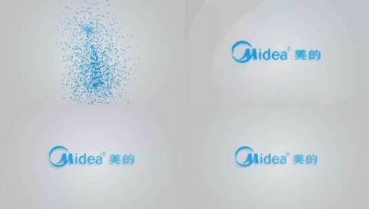 标志炫彩粒子运动展示品牌logo高清AE视频素材下载