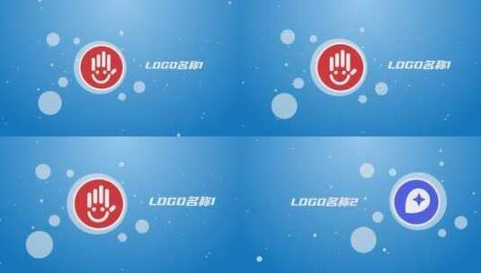 企业LOGO穿梭图片展示高清AE视频素材下载