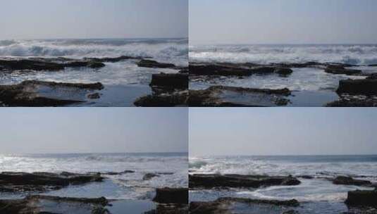 翻滚的海浪镜头高清在线视频素材下载