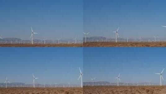 风力涡轮机发电高清在线视频素材下载