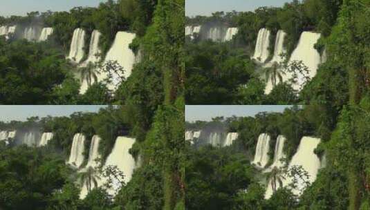 丛林瀑布景观高清在线视频素材下载