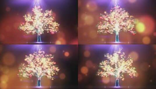 唯美大树背景循环4K高清在线视频素材下载