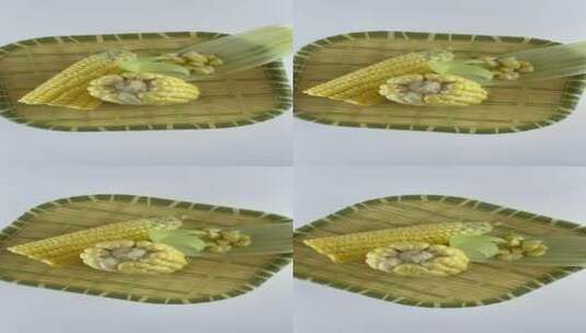 玉米棒4K实拍视频高清在线视频素材下载