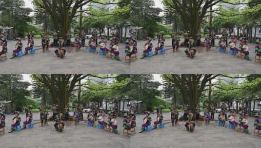 贵州黔西南州布依族八音坐唱传统文化4k拍摄高清在线视频素材下载
