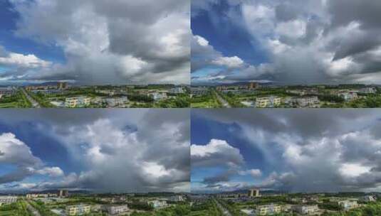 珠海斗门雨云气象延时高清在线视频素材下载