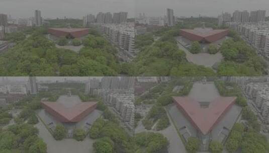 武汉辛亥革命博物馆，直推上升下摇镜头高清在线视频素材下载