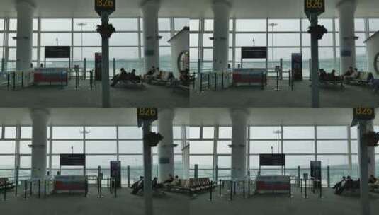 飞机厂里的航站楼高清在线视频素材下载