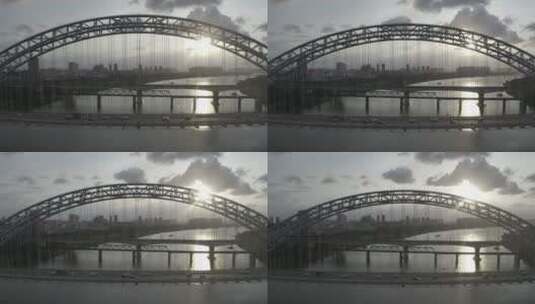 城市桥梁车流高清在线视频素材下载