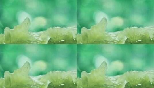 黄瓜青瓜清新绿色滴水高清在线视频素材下载