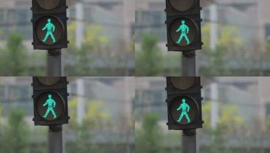 4k城市交通车辆人流行人红绿灯高清在线视频素材下载