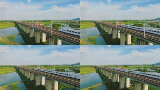 中国 高铁 动车 和谐号 复兴号高清在线视频素材下载