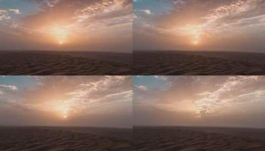 塔克拉玛干沙漠日出延时高清在线视频素材下载