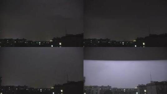 雷雨的夜晚高清在线视频素材下载
