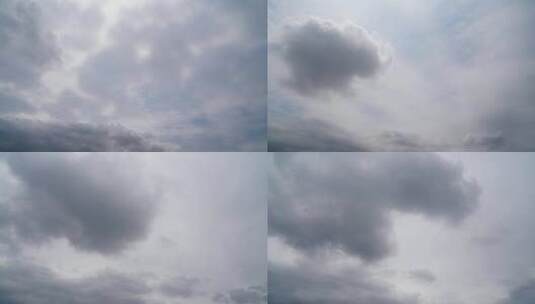 阴天乌云延时天空天气变化气象灰色天空阴云高清在线视频素材下载