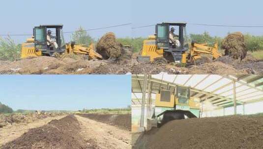  挖掘机肥料高清在线视频素材下载