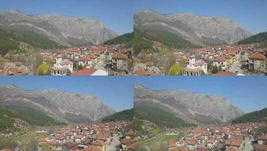保加利亚兹戈里格勒，山后的城市高清在线视频素材下载