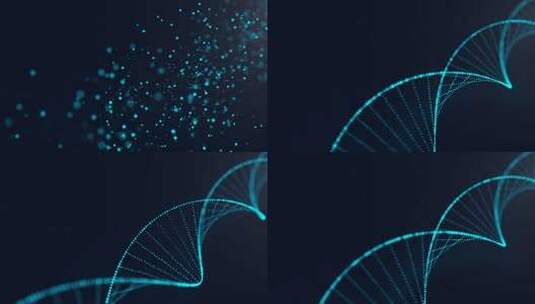 DNA 序列科学背景4K高清在线视频素材下载