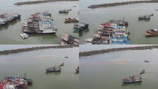 广东阳西县溪头渔港高清在线视频素材下载