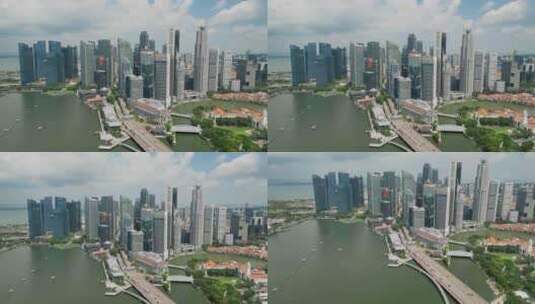新加坡城市航拍高清在线视频素材下载