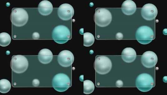 循环立体球浮动背景视频高清在线视频素材下载