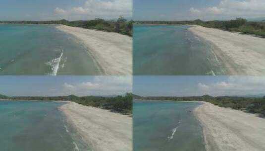 美丽的海滩与白沙高清在线视频素材下载