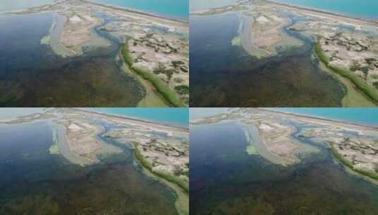 青海湖湿地航拍高清在线视频素材下载
