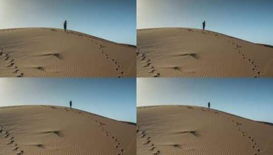 erg chebbi沙丘沙撒哈拉沙漠摩洛哥merzouga高清在线视频素材下载
