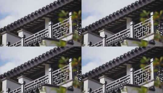 传统中式别墅高档住宅高清在线视频素材下载