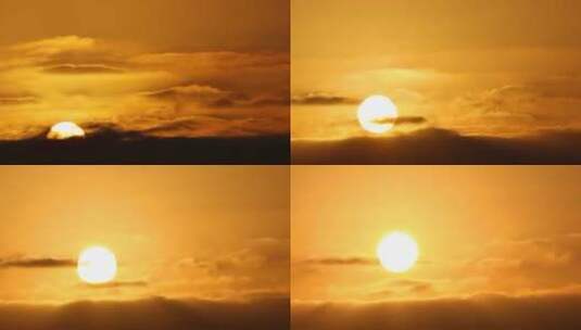 日出、太阳升起高清在线视频素材下载