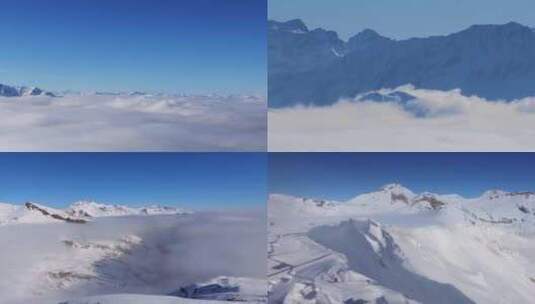 雪山云海高清在线视频素材下载