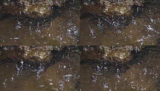 水滴滴落慢镜头空镜高清在线视频素材下载