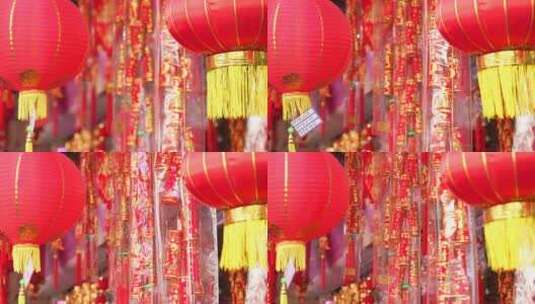 春节张灯结彩实拍高清在线视频素材下载