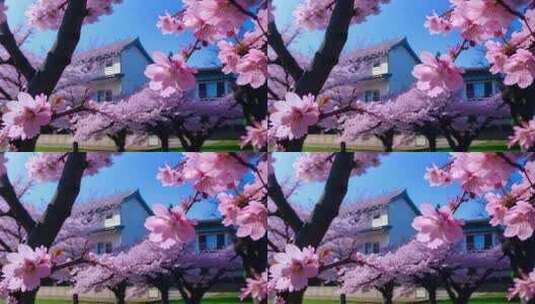 粉色樱花视频高清在线视频素材下载