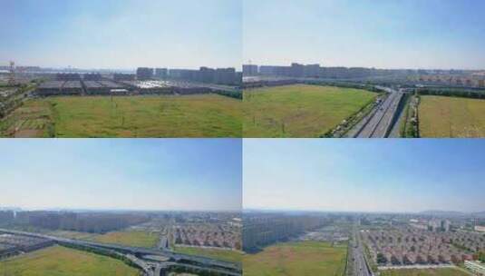 杭州钱塘新区郊区风景视频素材高清在线视频素材下载