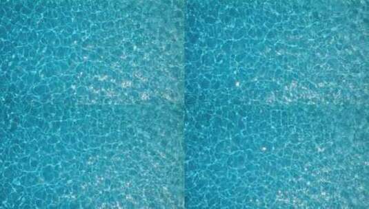 游泳池里蓝色的水高清在线视频素材下载