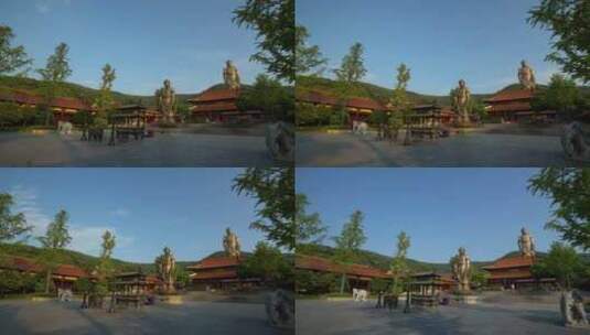 4K寺庙少林寺佛教高清在线视频素材下载