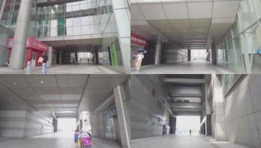 商场大楼底层空镜头高清在线视频素材下载