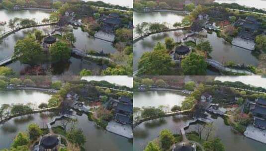 惠州西湖丰渚园光影大景6高清在线视频素材下载