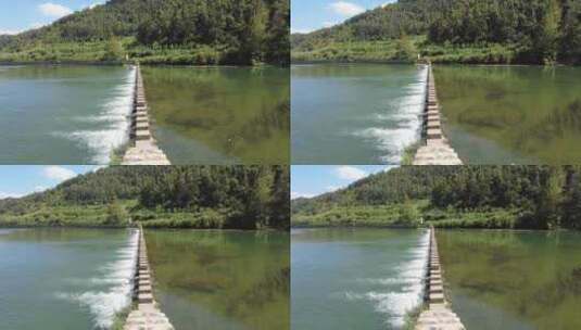 自然风光小桥流水风景实拍高清在线视频素材下载