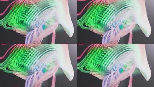 数字波，3d，多色，屏幕保护程序高清在线视频素材下载